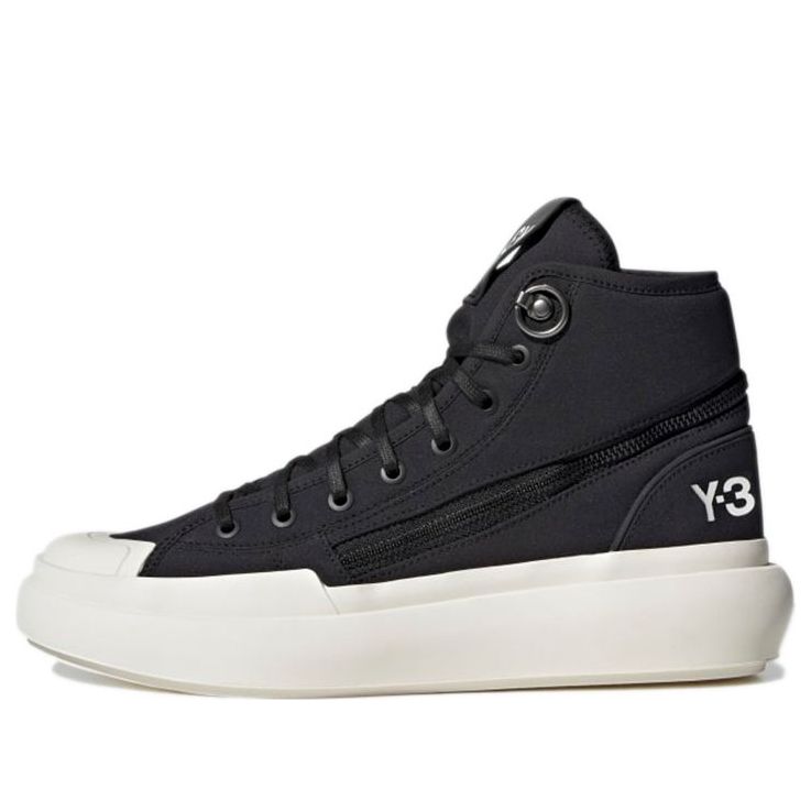 adidas Y-3 Ajatu Court High 'Black White' H05621 - KICKS CREW