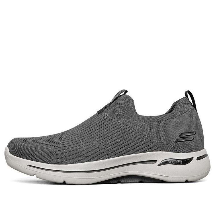 Skechers Go Walk Arch Fit Low-Top Grey 'Black' 216118-CCBK - KICKS CREW