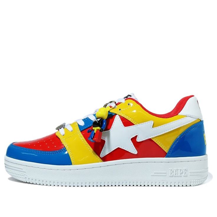 A BATHING APE Sta Low x Medicom Toy Red Blue 1G73-191-913 - KICKS CREW