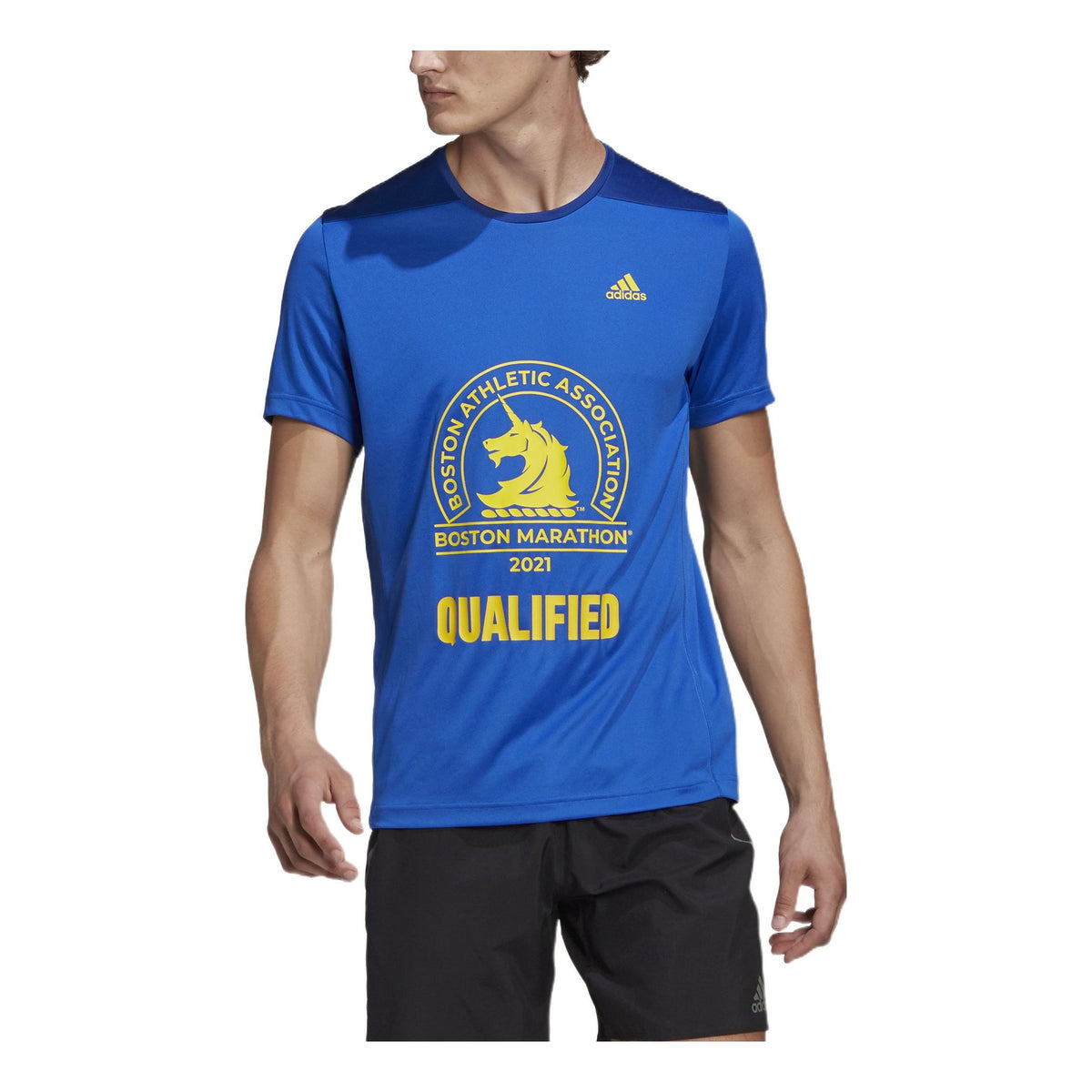 adidas Boston Marathon 2022 Logo Tee in Blue for Men