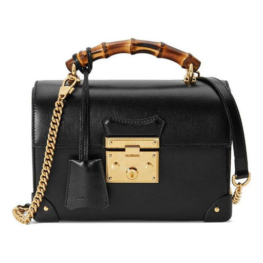 Gucci padlock best sale small black