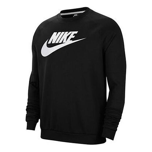 Nike Casual Sports Running Training Round Neck Black CU4474-010 - KICKS ...