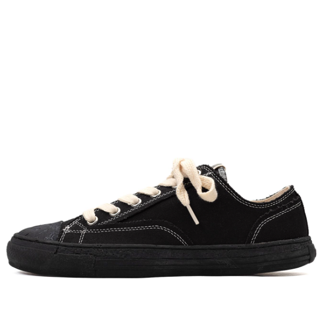 Maison MIHARA YASUHIRO PAST Sole 6 - Hole Canvas Low-top Sneaker 'Blac ...