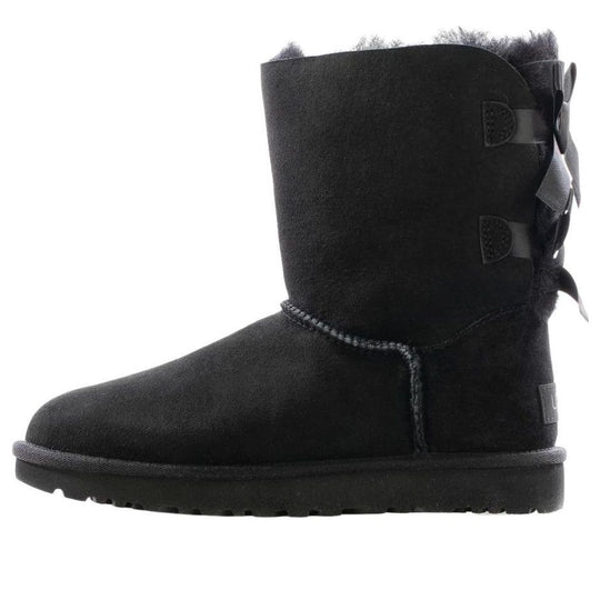 (WMNS) UGG Mini Bailey Bow II Boot Fleece Lined Black 1016225-BLK ...