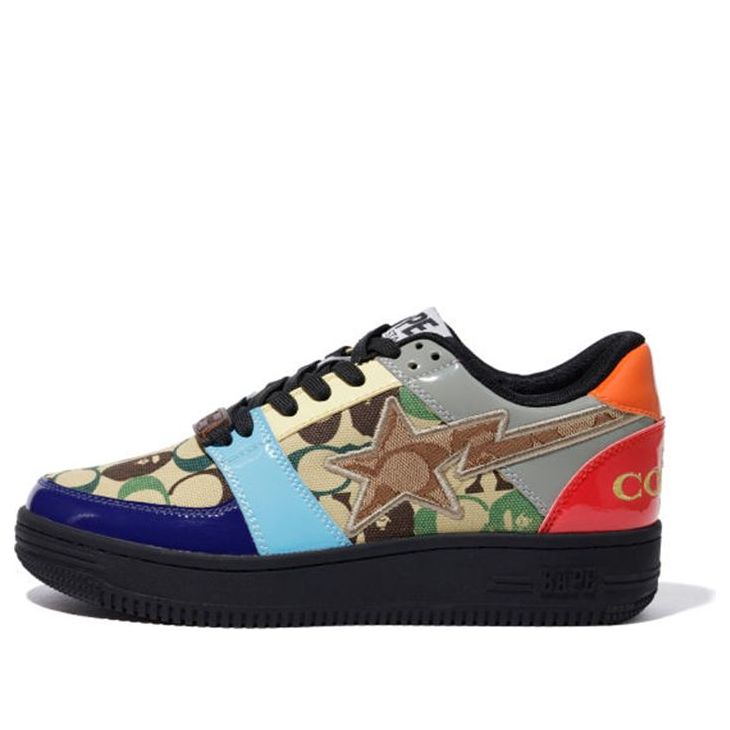 Bape x Coach Sta 'Black Red Blue' 1G23-191-903MUL