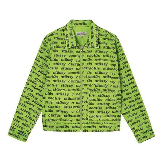 Stussy x CPFM Crossover Zip Work Jacket Alphabet Logo Full Print