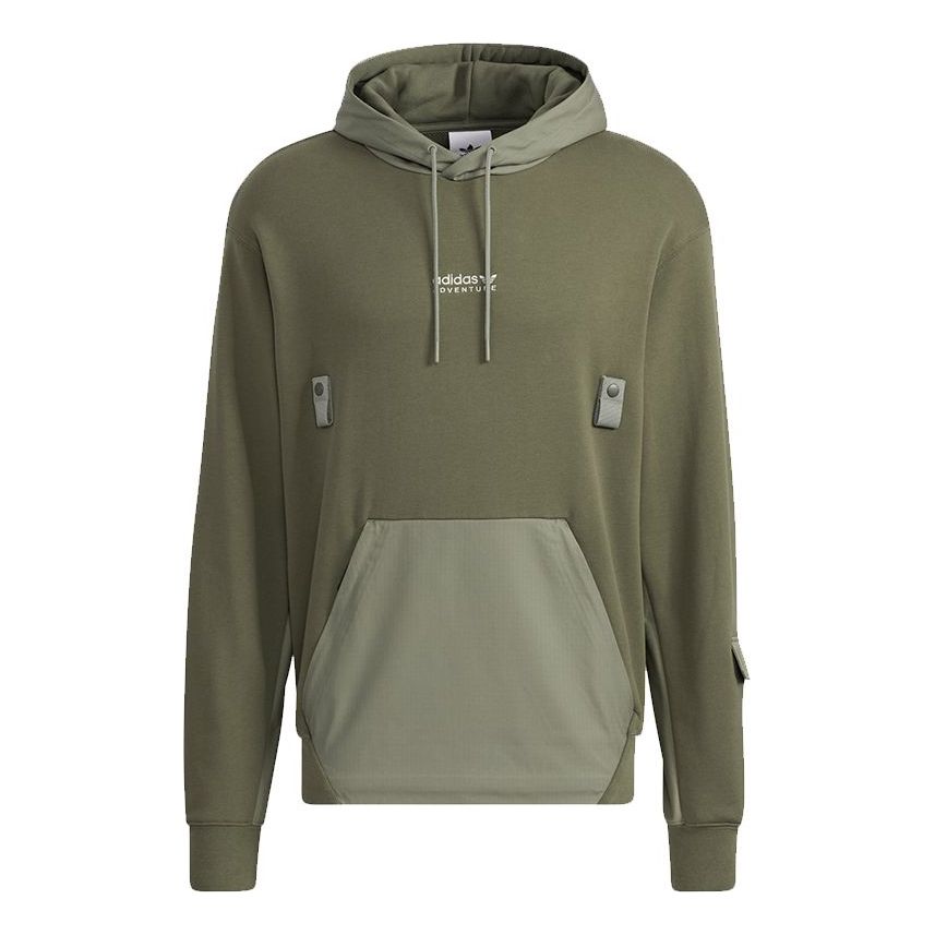 Men's adidas originals Adv Hoody Contrasting Colors Pocket Sports Oliv ...