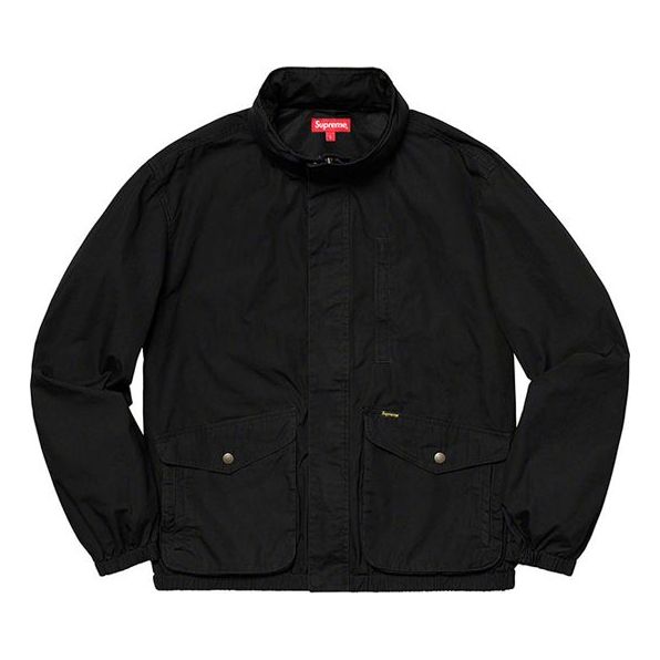 Supreme SS19 Highland Jacket Zipper waterproof Unisex Black SUP