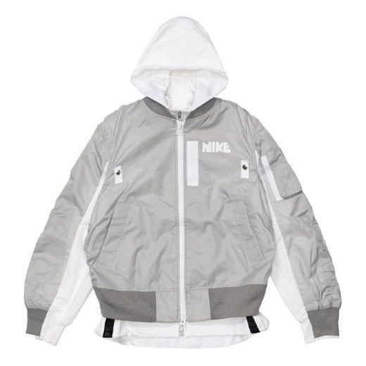 Nike x Sacai Crossover Double Layer Sports Hooded Jacket Asia Edition ...