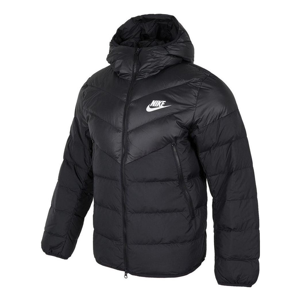 Nike hooded puffer jacket 'Black' DV0754-010-KICKS CREW