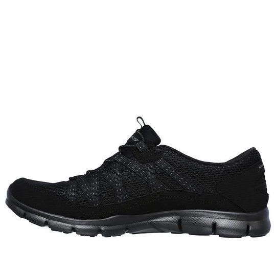 (WMNS) Skechers Gratis Low-Top Running Shoes Black 22823-BBK - KICKS CREW