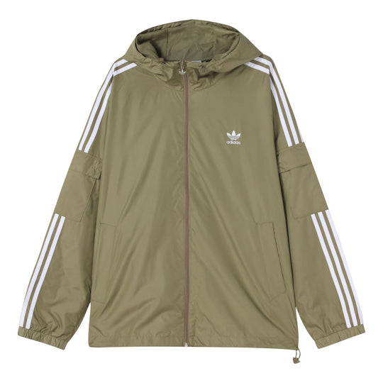 adidas originals 3-Stripes Wb hooded track Jacket Green H06684