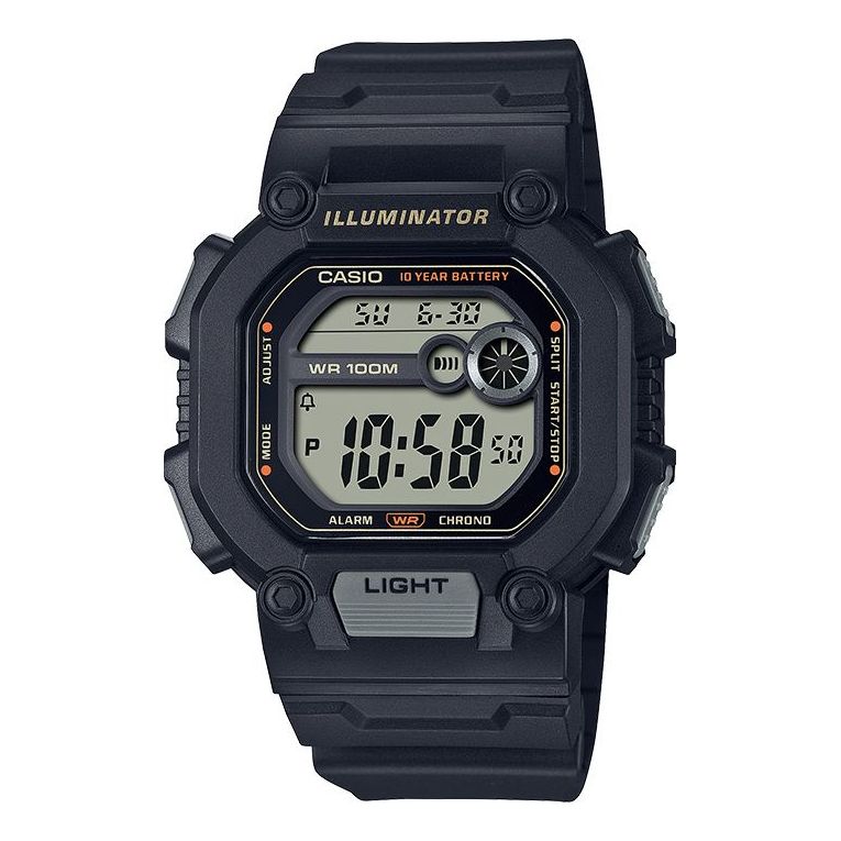 Casio Standard Stylish Retro Cube Digital Watch 'Black' W-737HX-1AV ...