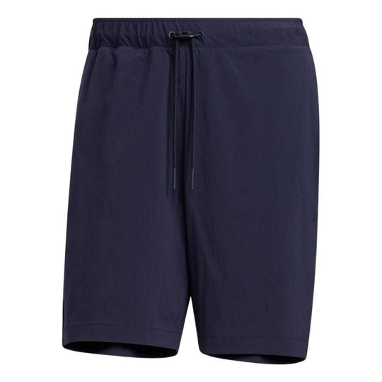 Men's adidas Printing Logo Casual Straight Shorts Blue HD0002 - KICKS CREW