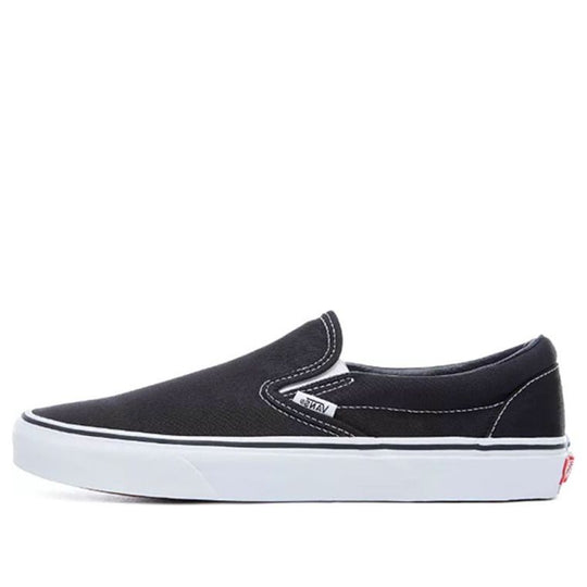 Vans Classic Slip-On 'Black White' VN000EYEBLK - KICKS CREW