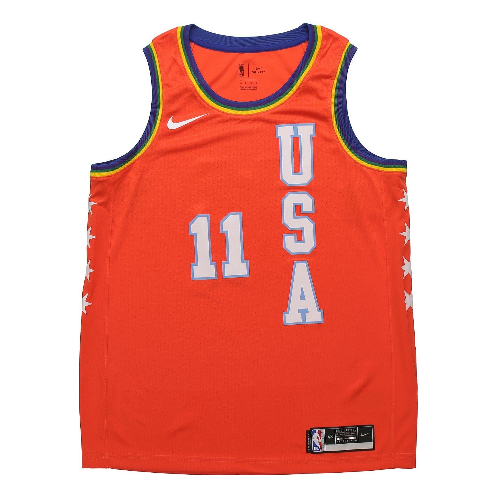 Nike NBA Trae Young All-Star Swingman Jersey SW Fan Edition 2020 Chicago 11  Orange CU8606-801