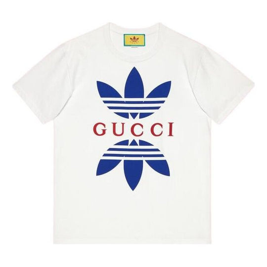 Gucci x adidas cotton jersey T-shirt in white 548334-XJEMJ-9280