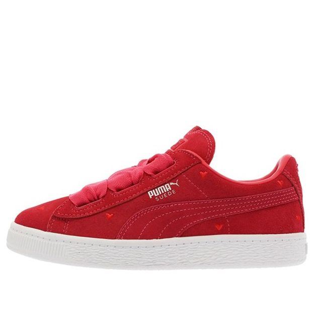 (PS) PUMA Suede Heart Ps Sneakers Red 365136-01 - KICKS CREW