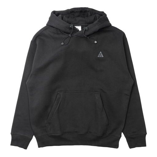 Nike ACG Embroidered Logo hooded Pullover Long Sleeves Black CW4490-010