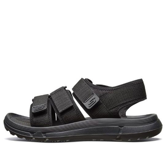 Skechers Quinten Sandals Black 66024-BLK - KICKS CREW