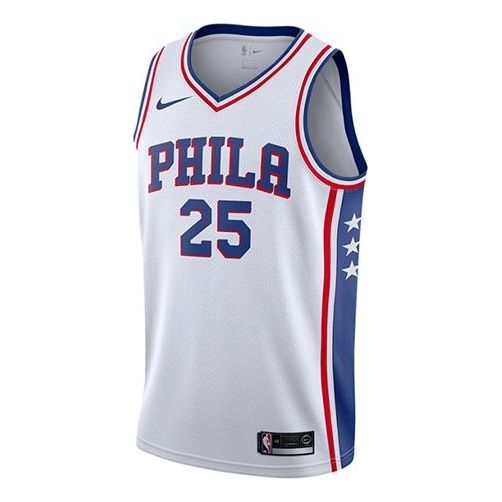  BEN SIMMONS AUTHENTIC PHILADELPHIA SIXERS WHITE NIKE