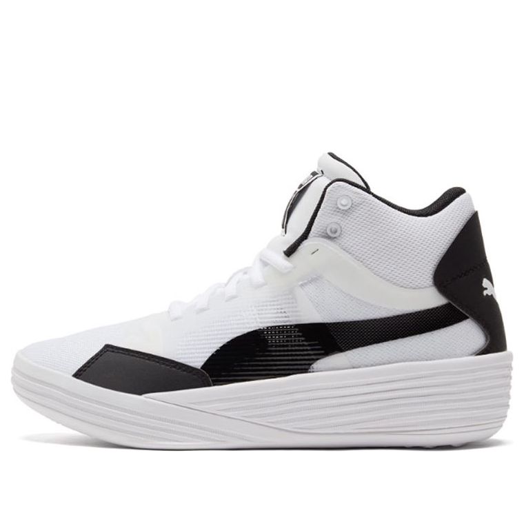 PUMA Clyde All-Pro Mid White/Black 195512-02 - KICKS CREW