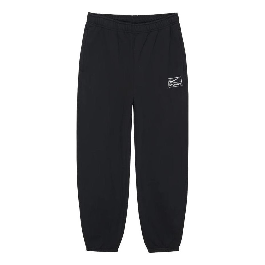 Nike Washed Sweatpants x Stussy 'Black ' DO5297-010 - KICKS CREW