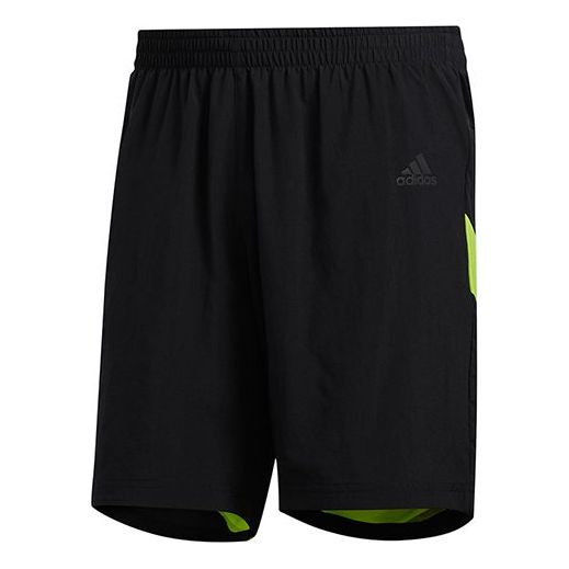 adidas Own The Run Sho Running Sports Shorts Black Green FL6956 - KICKS ...