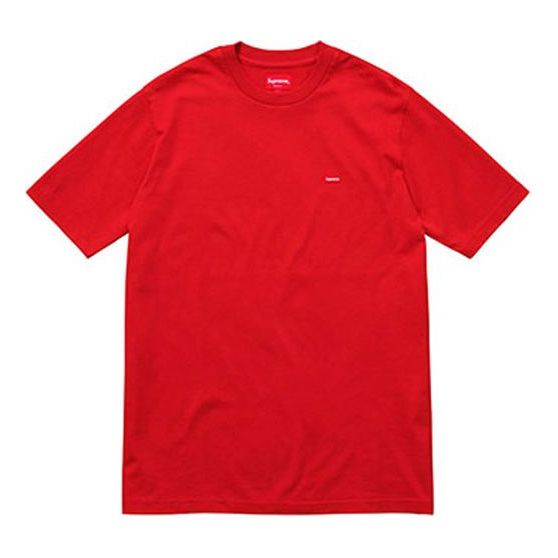 Supreme SS18 Small Box Tee Red Small Label Embroidered Logo Short