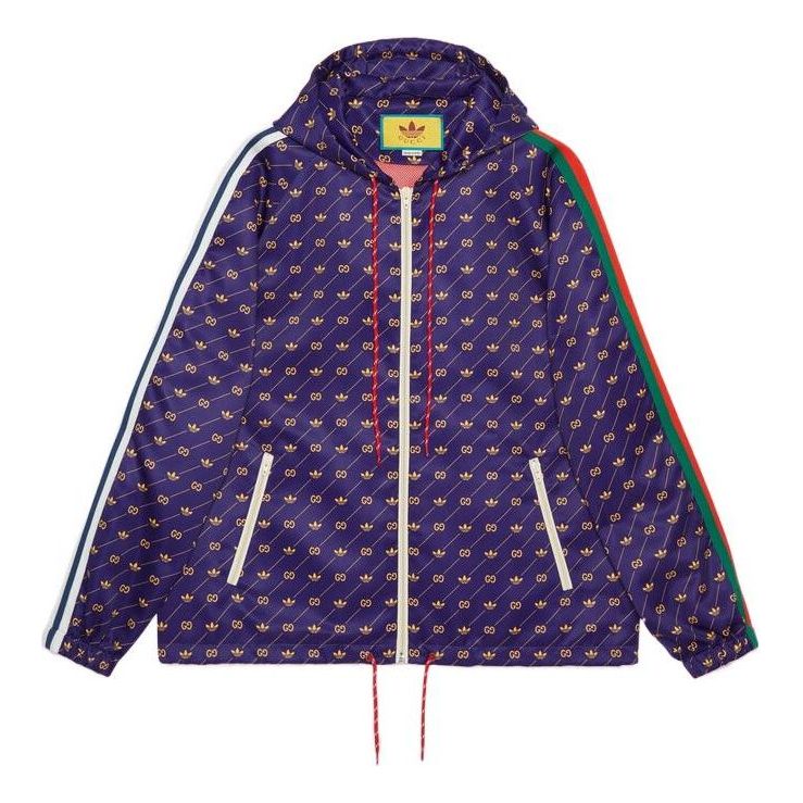 Gucci x Adidas Trefoil Print Jacket 'Blue Green' 691428-ZAJCZ-7281 ...