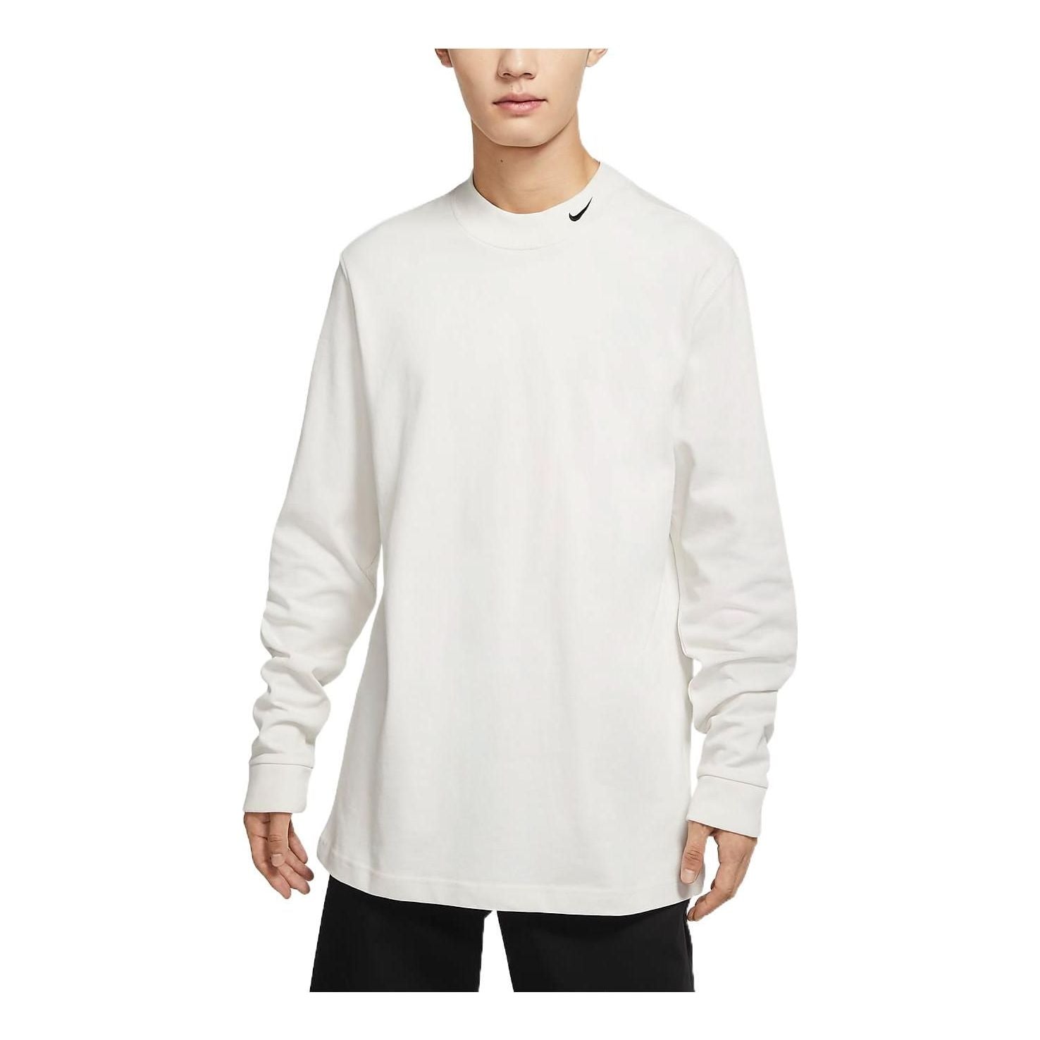 Nike AS M NL LS MOCK NECK SHIRT 'White Black' DX5869-030