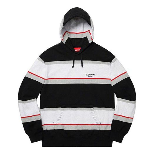 配信元Supreme Striped Hooded Sweatshirt S size パーカー