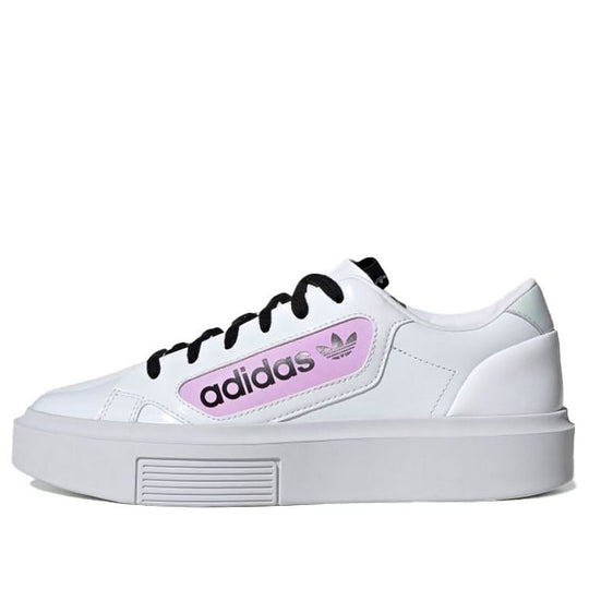 WMNS) adidas originals Sleek Super 'White Black Purple' EF4953