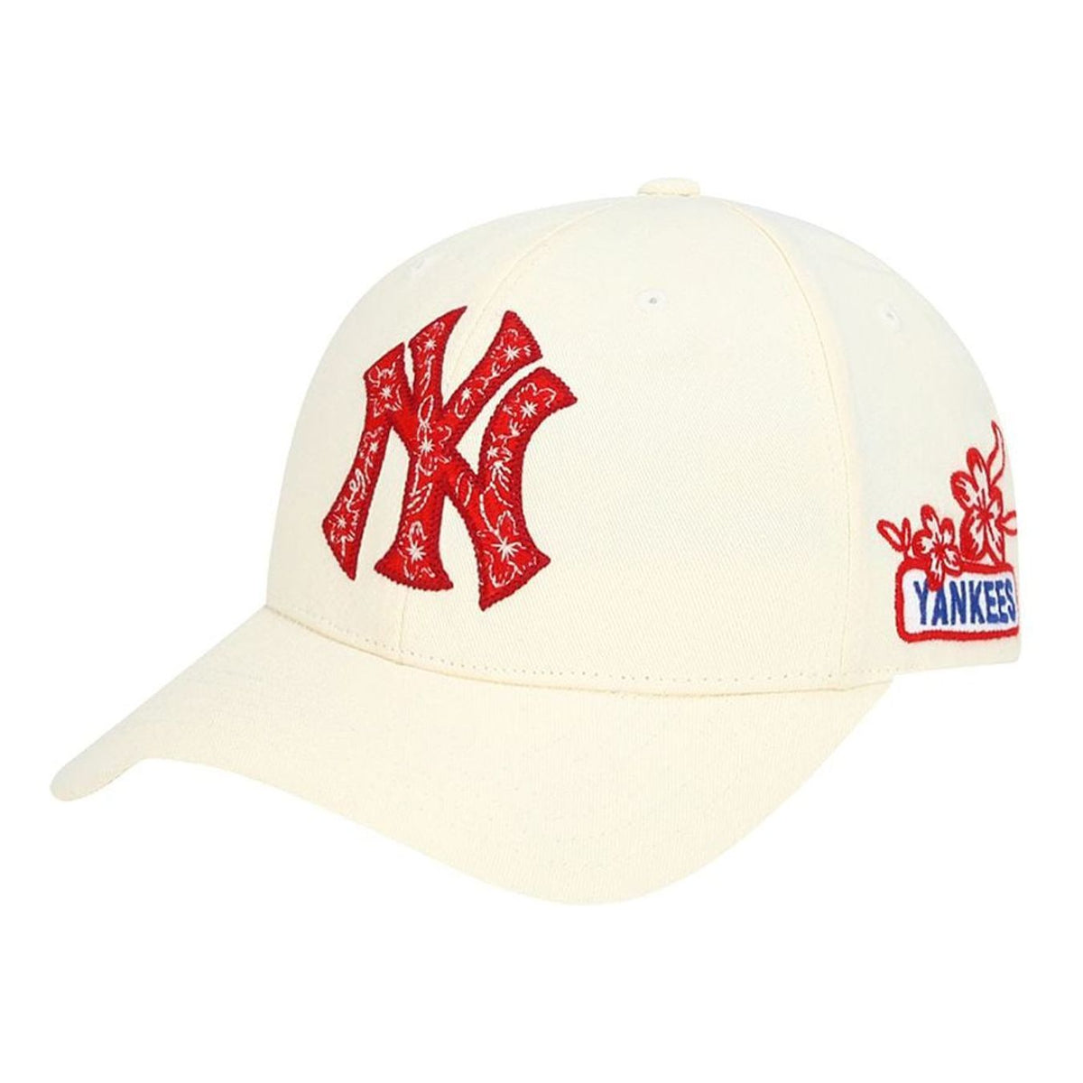 MLB Monogram New York Yankees Baseball Cap White 32CPFB941-50I - KICKS CREW