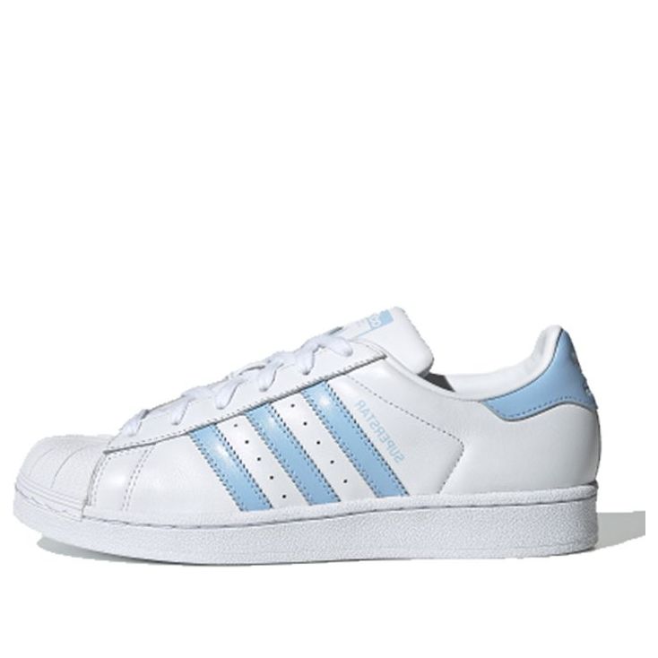 (WMNS) adidas Superstar 'White Glow Blue' EF9247 - KICKS CREW