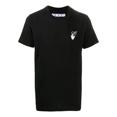 OFF-WHITE Arrows Arrow Logo Applique Tee Men's Black