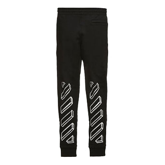 OFF-WHITE 3D Graphic Tapered Track Diag Marker Arrows Pants Black