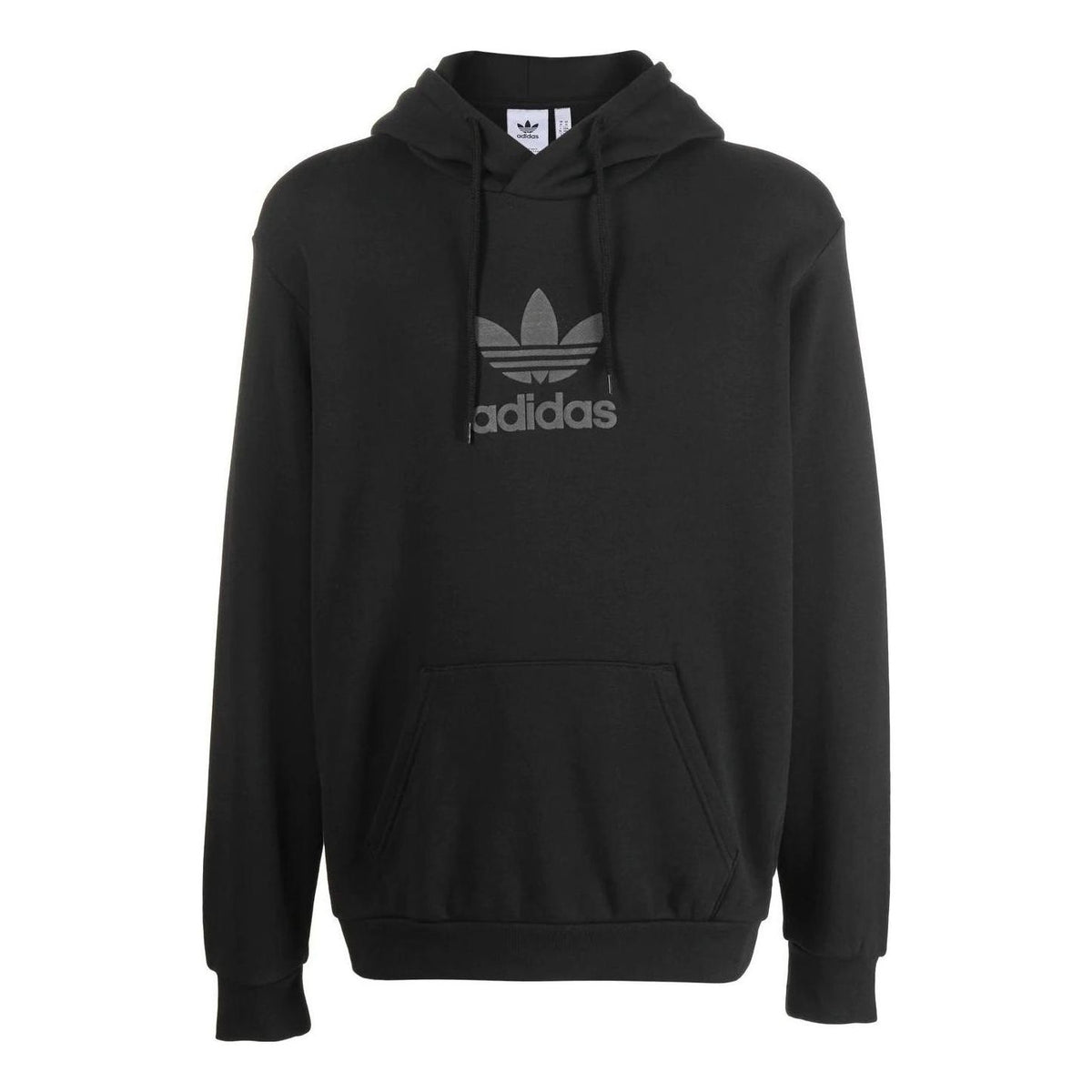 Men's adidas originals Logo Pattern Embroidered Drawstring Hooded Long ...