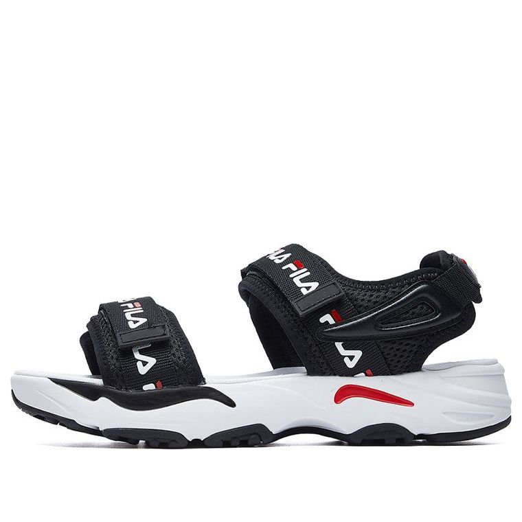 (WMNS) FILA TRACER SANDAL Black/white F12W024529FBK - KICKS CREW