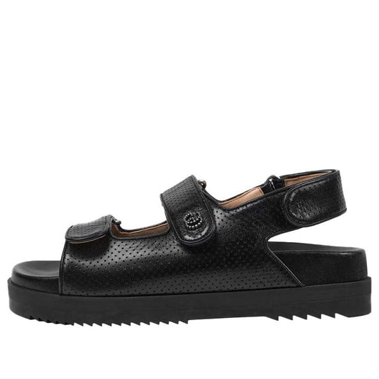 Double G leather thong sandals in black - Gucci | Mytheresa