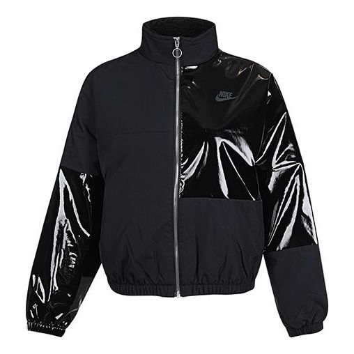 Nike Women Sportswear Synthetic Fill Icon Clash Jacket (black)