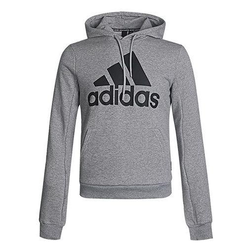 adidas Casual Sports Hooded Sweater Men Grey GC7341 - KICKS CREW