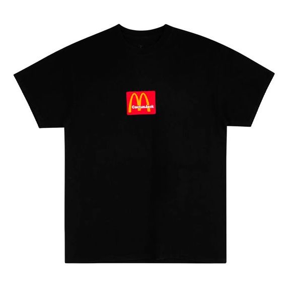 Travis Scott Cactus Jack x Mcdonald Unisex Round-neck Black CJMDSS07 ...