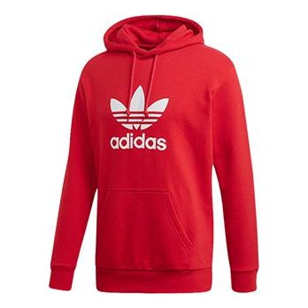 adidas originals New Men'S Trefoil Pullover Red DX3614-KICKS CREW