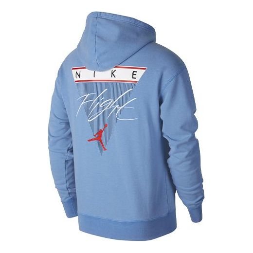 Air Jordan MENS Logo Print Long Sleeve Blue CZ6094-403