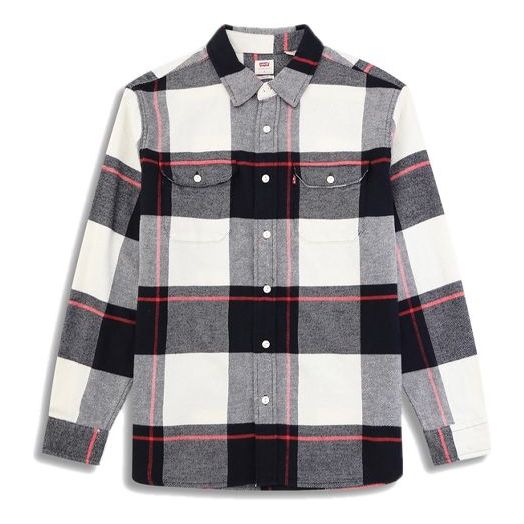 Men's Levis Plaid Pocket Long Sleeves Shirt Colorblock 19587-0139 ...