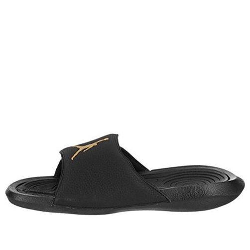 Jordan slides shop black and gold