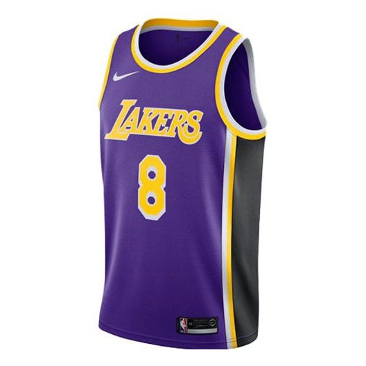 Nike NBA lakers No. 8 Kobe Fan Edition SW Away Jersey Purple AV3701-50 ...