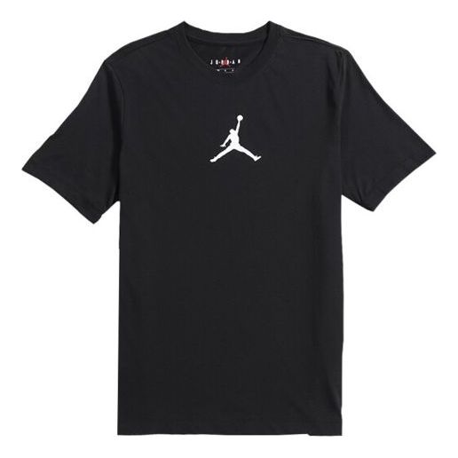 Air Jordan Flying Man Breathable Athleisure Casual Sports Short Sleeve  Black BQ6741-010