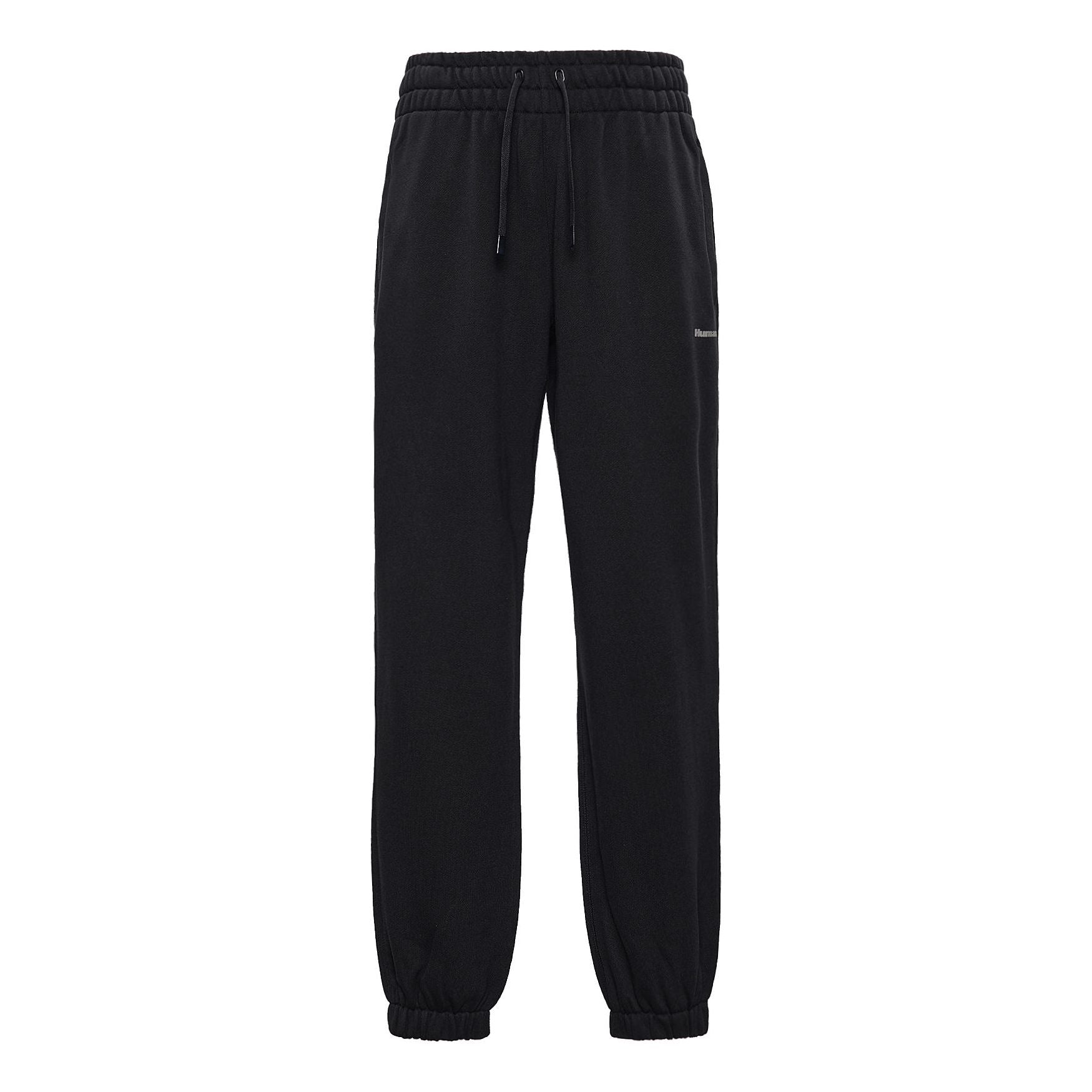 adidas originals x Pharrell Williams Crossover Solid Color Lacing Bundle Feet Sports Pants Trousers Joggers Black HG2690